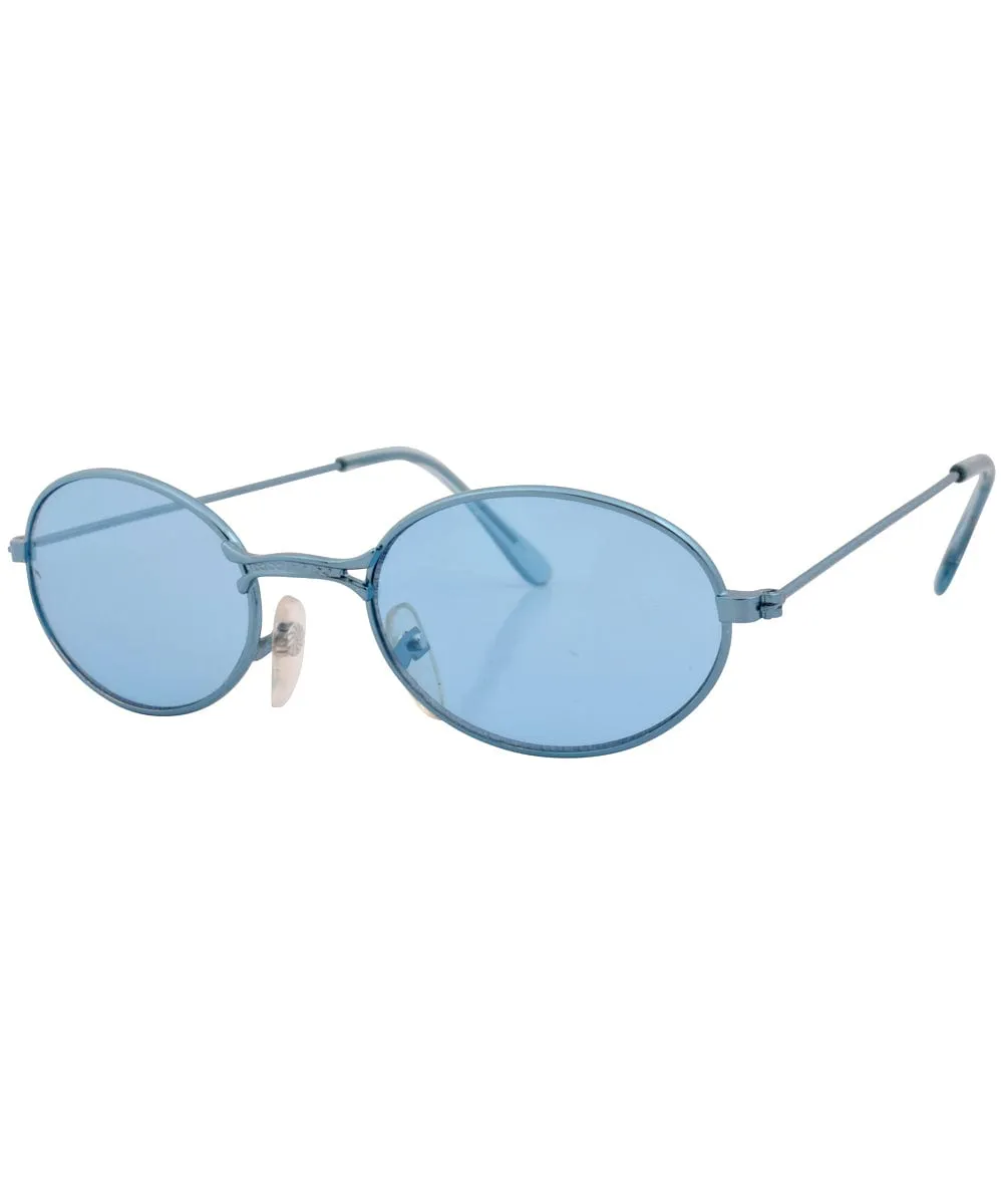 WEENIE Blue/Blue Oval Sunglasses sold by Giant Vintage product image thumbnail 2