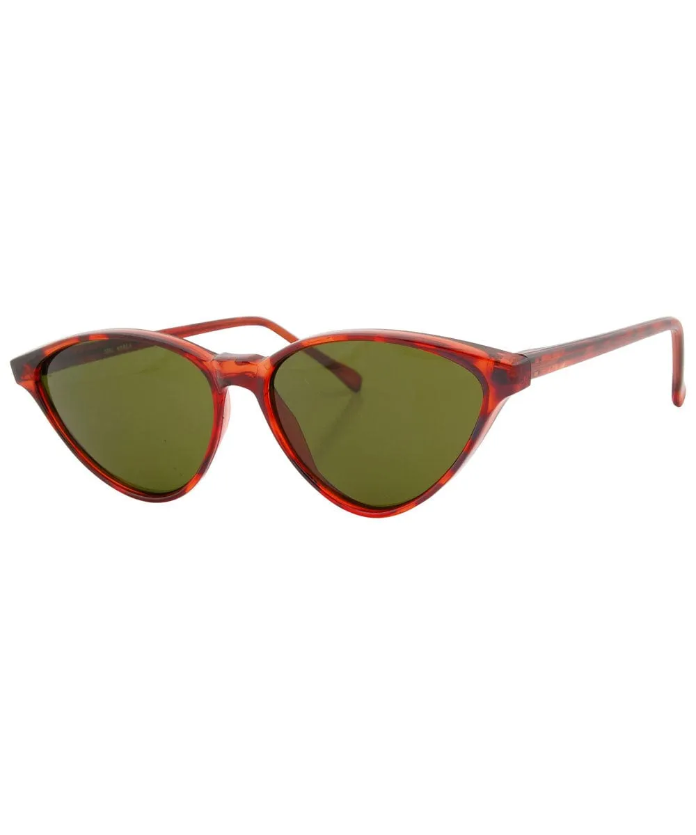 JONES Tortoise/Green Cat-Eye Sunglasses sold by Giant Vintage product image thumbnail 2