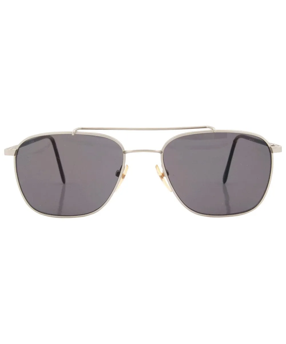 FRANK Silver Aviator Sunglasses sold by Giant Vintage product image thumbnail 3