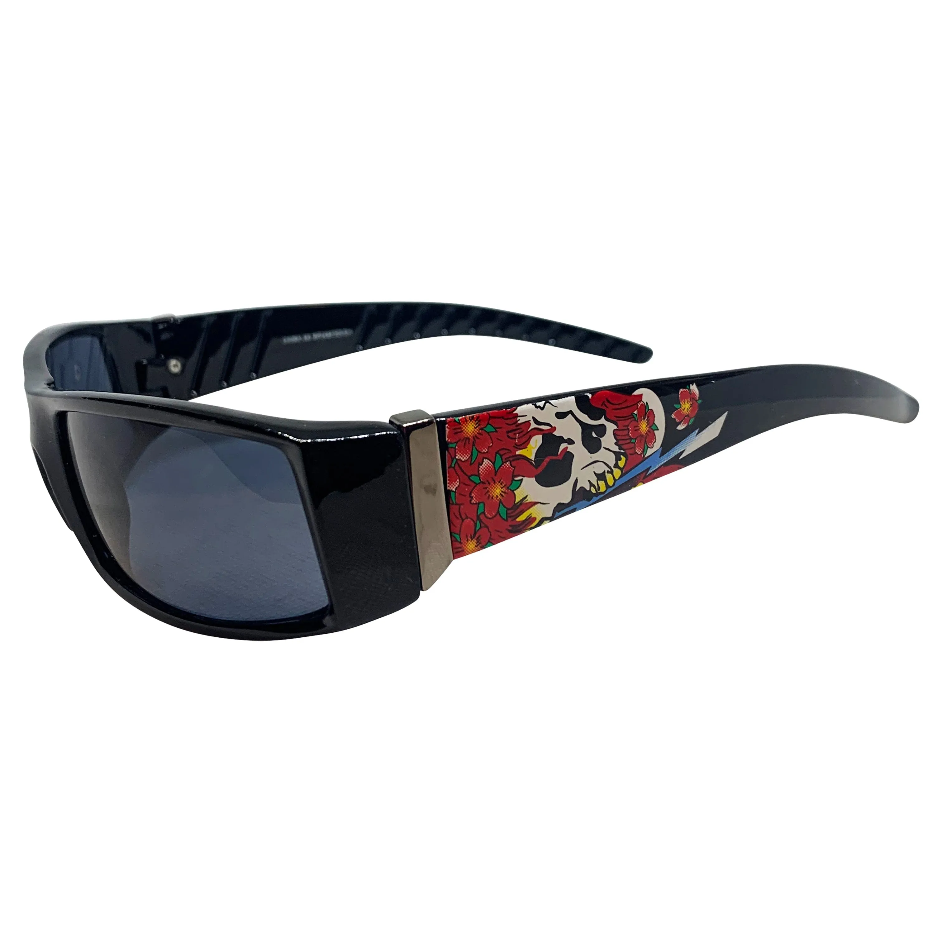 HARLEE Super Dark/Black Floral Skull sold by Giant Vintage product image thumbnail 2