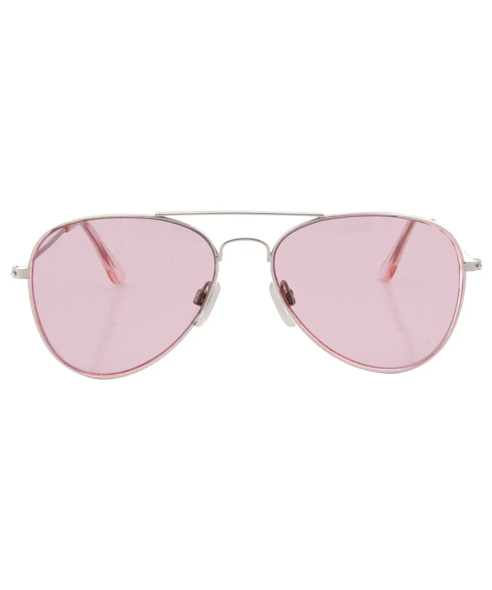 ZISSOU Pink Aviator Sunglasses sold by Giant Vintage