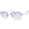 BIRTHDAY Purple Heart Rimless Sunglasses sold by Giant Vintage
