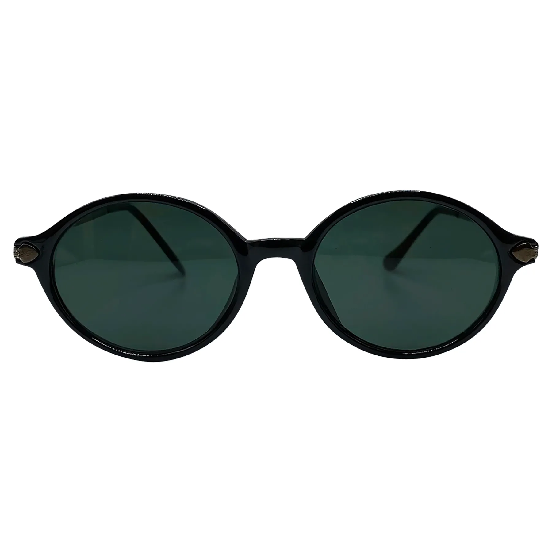 BEAN Black/Gunmetal Oval Sunglasses sold by Giant Vintage product image thumbnail 2