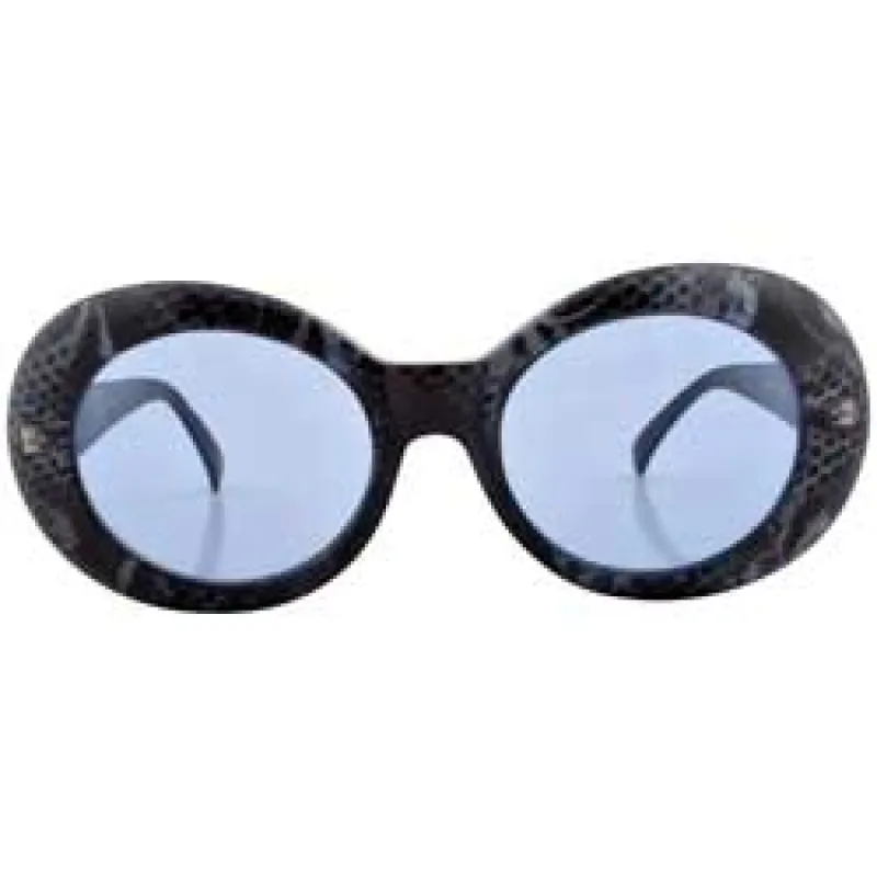 JAWBREAKER Blue Oval Sunglasses sold by Giant Vintage