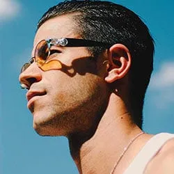 SLIPPERY Silver/Amber Oval Sunglasses sold by Giant Vintage