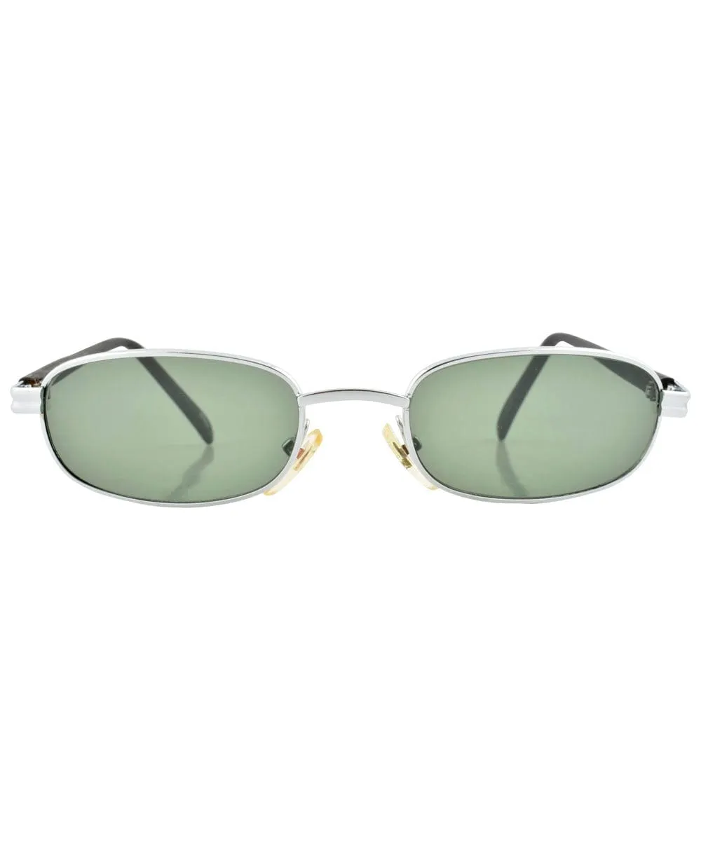 BUDDY Silver Square Sunglasses sold by Giant Vintage product image thumbnail 3