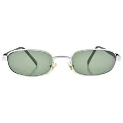 BUDDY Silver Square Sunglasses sold by Giant Vintage