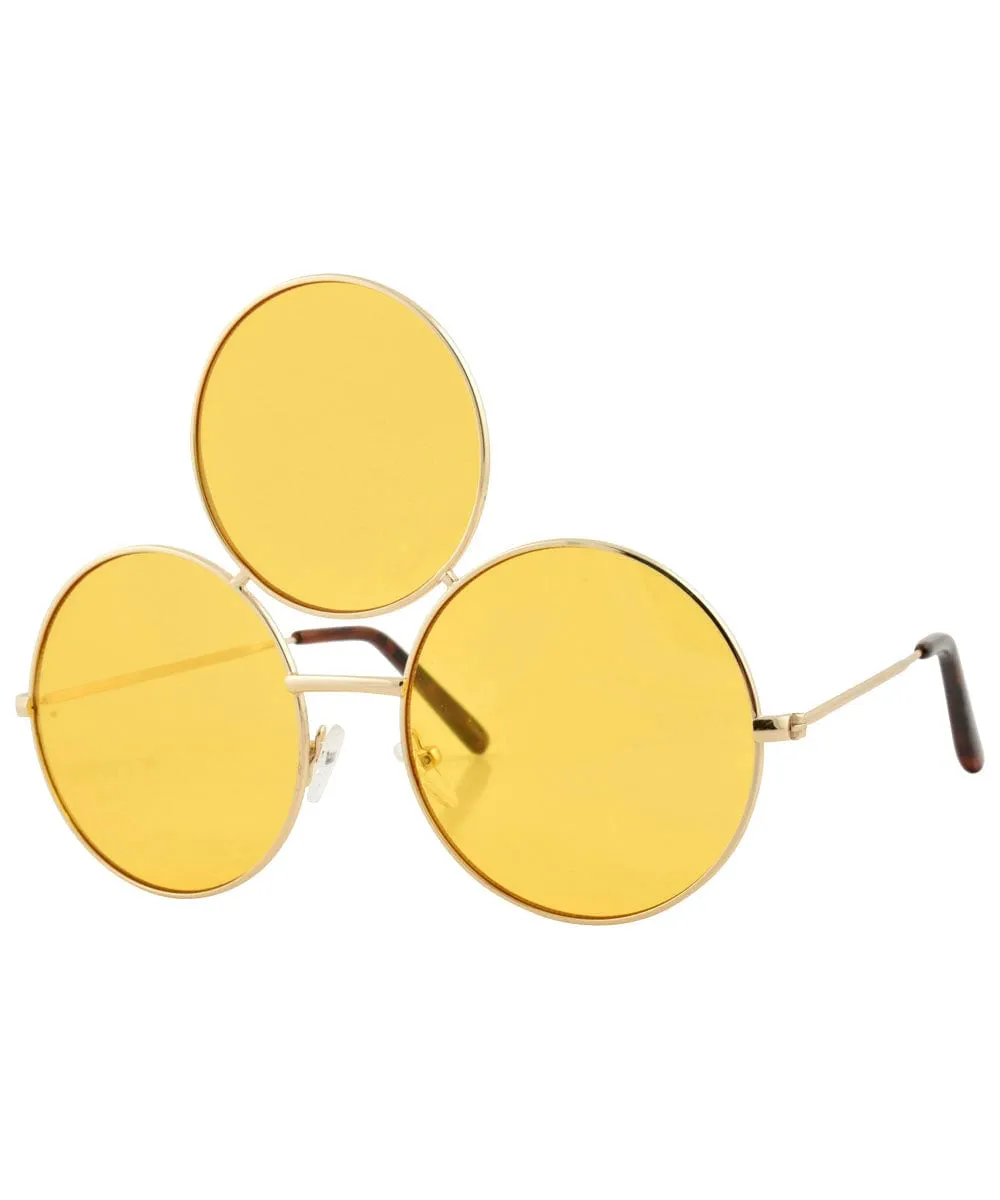 MEMORIUM Yellow Round Sunglasses sold by Giant Vintage product image thumbnail 2