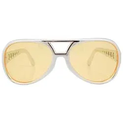 MELVIS Yellow Aviator Sunglasses sold by Giant Vintage
