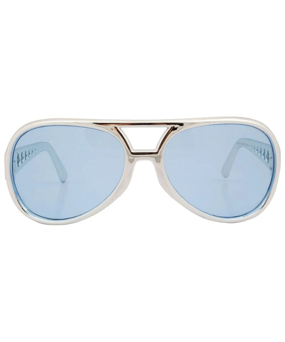 MELVIS Blue Aviator Sunglasses sold by Giant Vintage product image thumbnail 3
