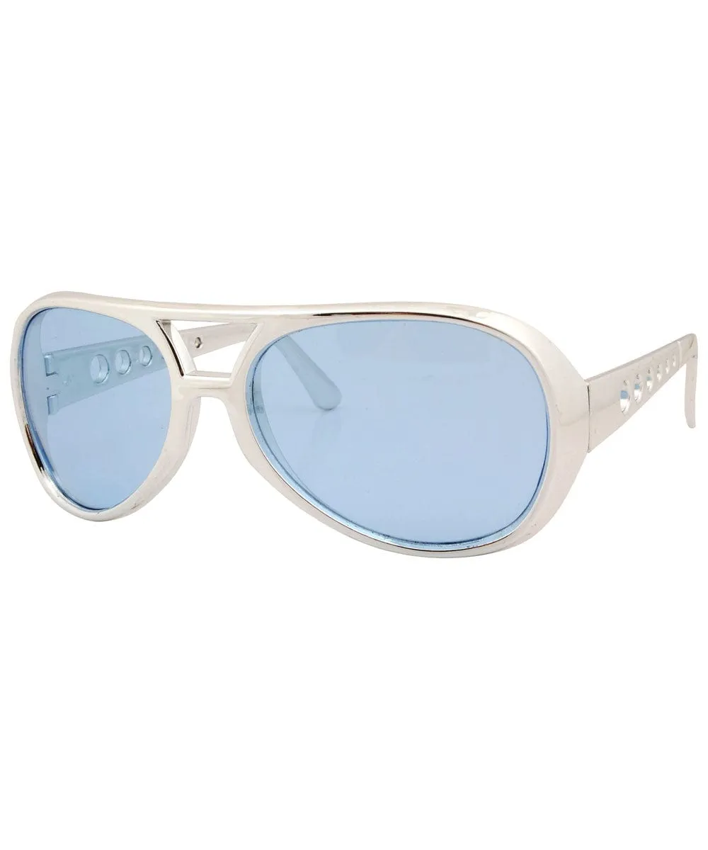 MELVIS Blue Aviator Sunglasses sold by Giant Vintage product image thumbnail 2