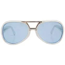 MELVIS Blue Aviator Sunglasses sold by Giant Vintage