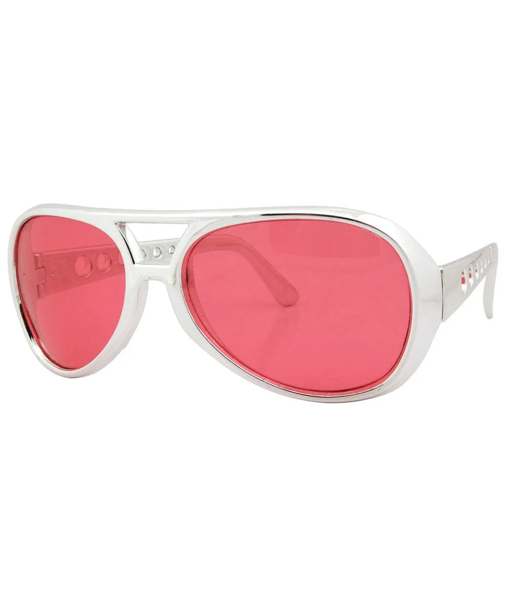 MELVIS Red Aviator Sunglasses sold by Giant Vintage product image thumbnail 2