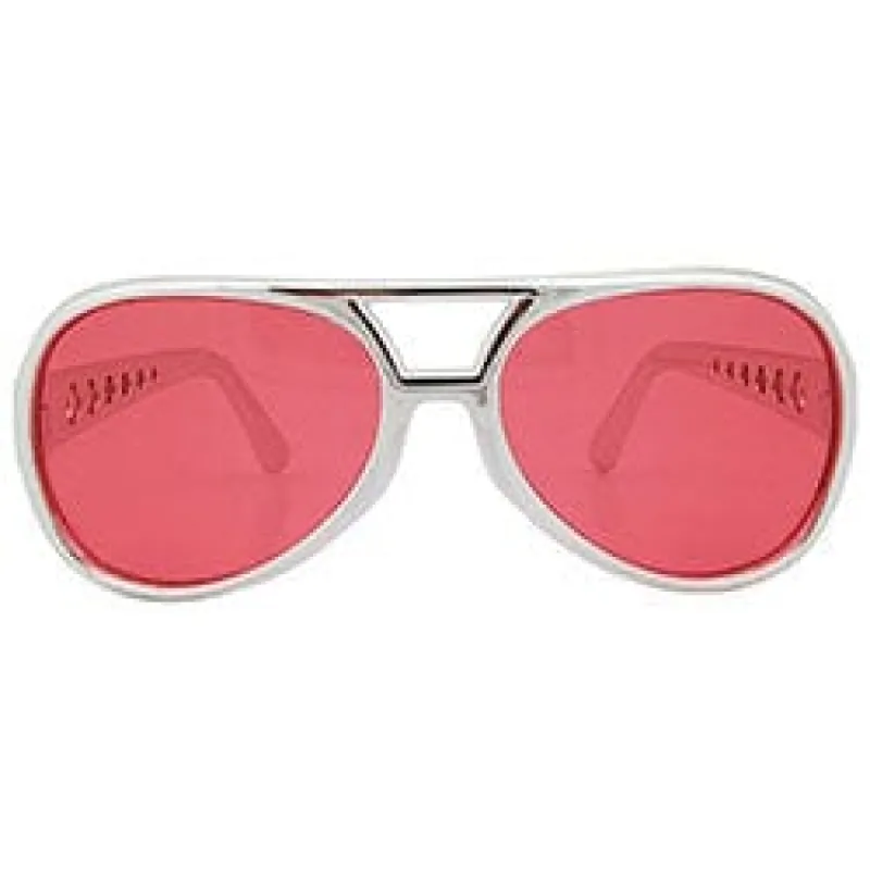 MELVIS Red Aviator Sunglasses sold by Giant Vintage