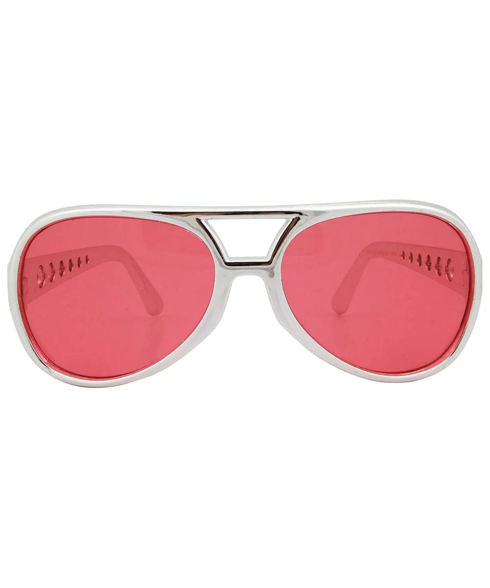 MELVIS Red Aviator Sunglasses sold by Giant Vintage product image thumbnail 3