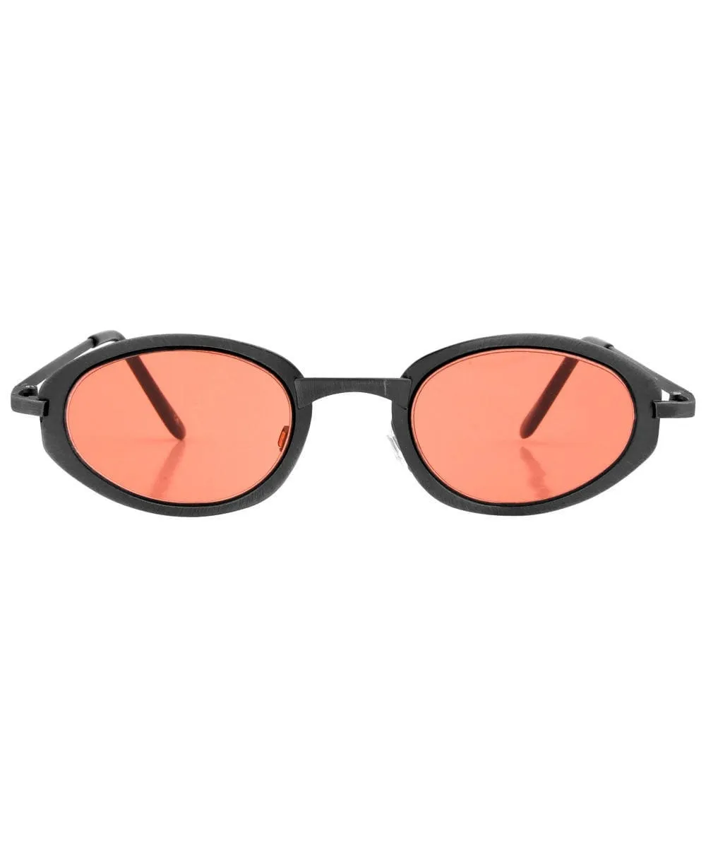 XAXA Black Oval Sunglasses sold by Giant Vintage product image thumbnail 3