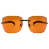 BLOSSOM Rimless Y2k Sunglasses sold by Giant Vintage