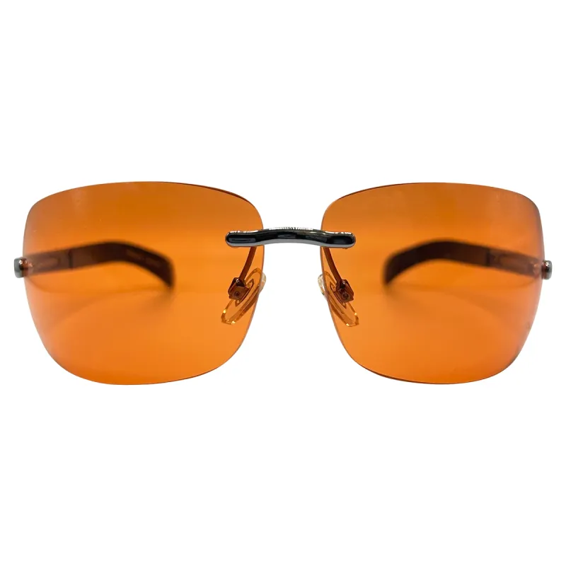BLOSSOM Rimless Y2k Sunglasses sold by Giant Vintage