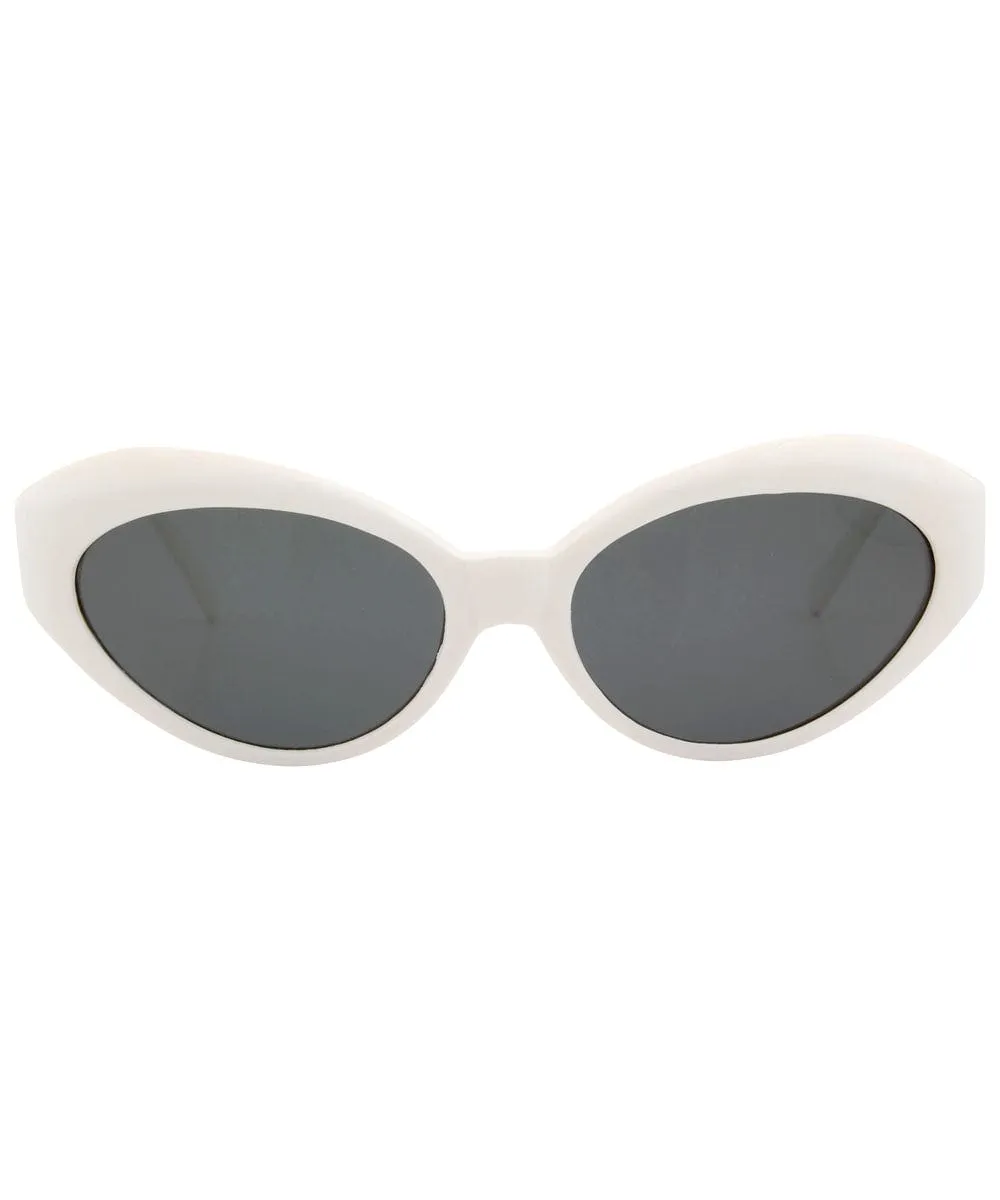 SISTER K White Cat-Eye Sunglasses sold by Giant Vintage product image thumbnail 3