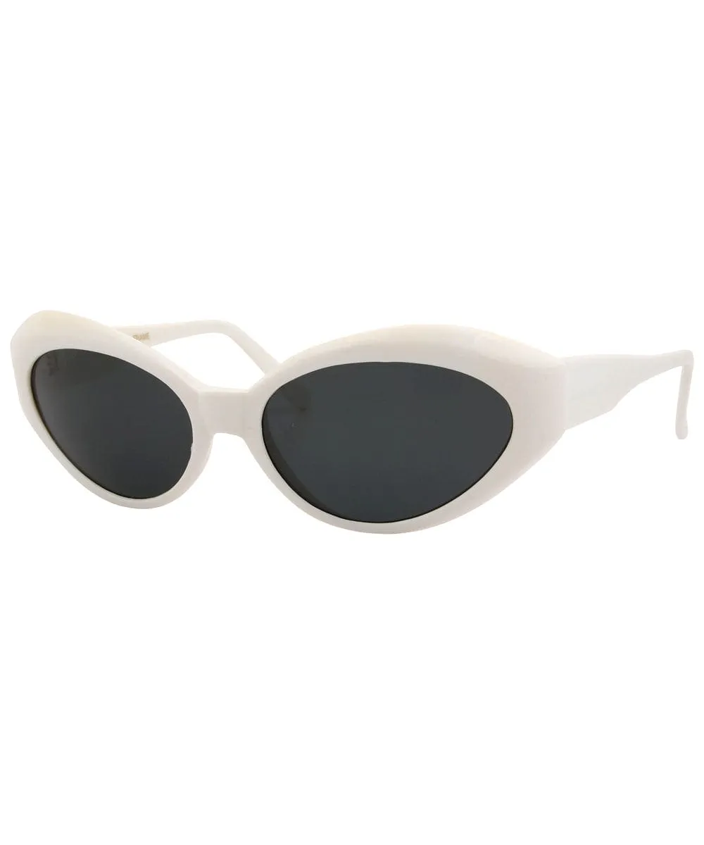SISTER K White Cat-Eye Sunglasses sold by Giant Vintage product image thumbnail 2