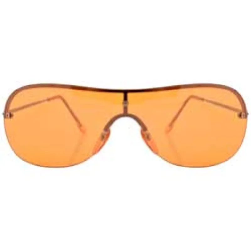 POTENTIAL Orange Rimless Sunglasses sold by Giant Vintage