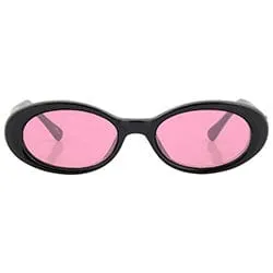 INSIGHT Black/Pink Oval Sunglasses sold by Giant Vintage