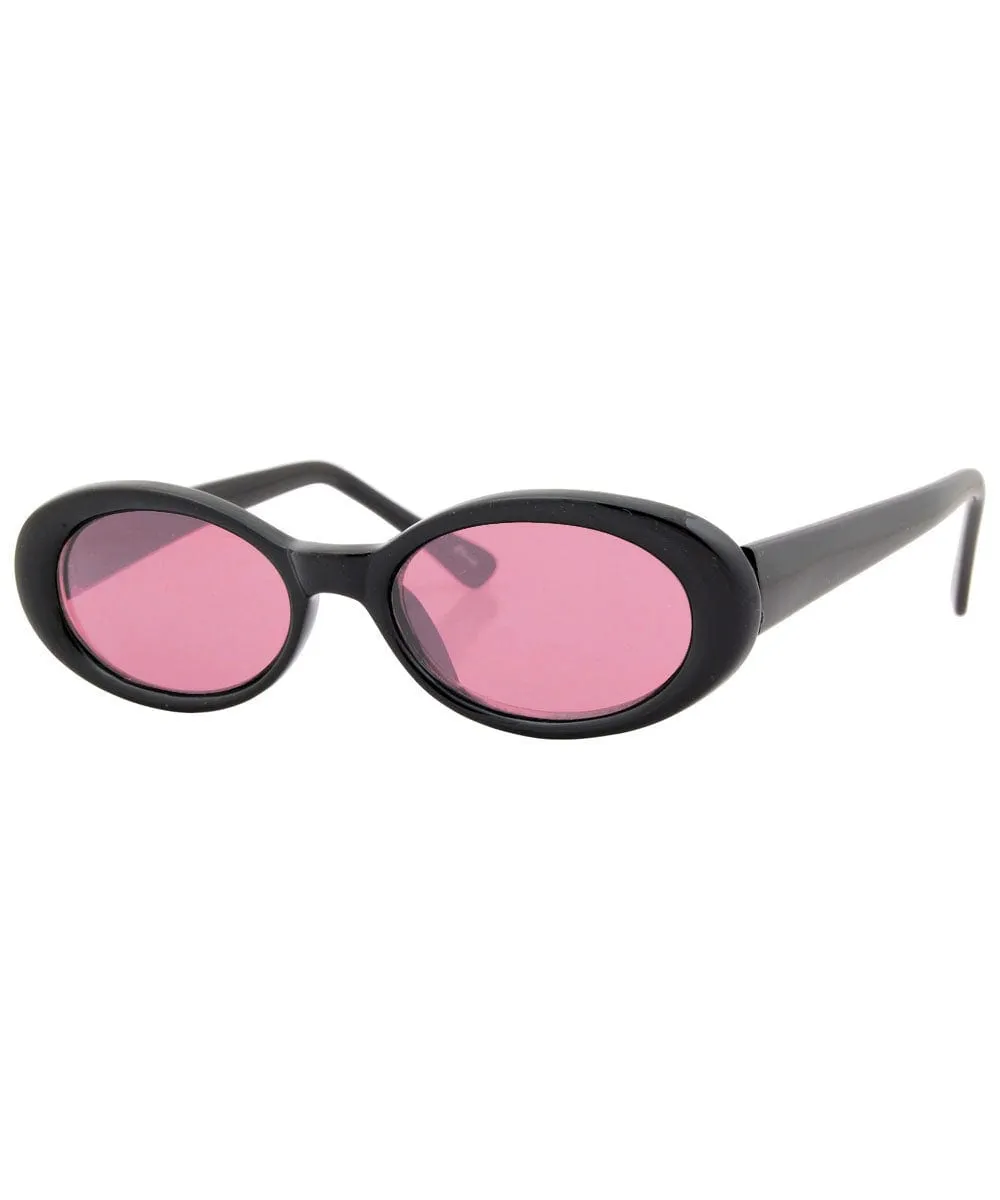 INSIGHT Black/Pink Oval Sunglasses sold by Giant Vintage product image thumbnail 2