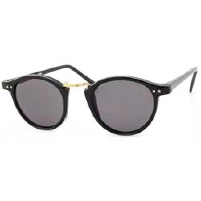 SPRANZO Black Round Sunglasses sold by Giant Vintage