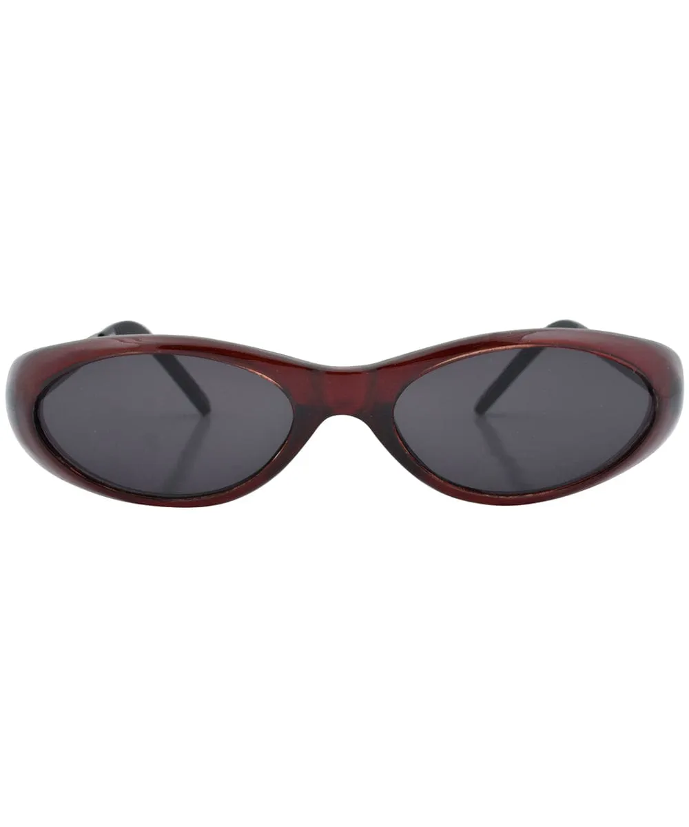 CAT-TAGEOUS Maroon Cat-Eye Sunglasses sold by Giant Vintage product image thumbnail 3