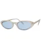 WHAT!? Silver/Blue Cat-Eye Sunglasses sold by Giant Vintage