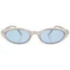 WHAT!? Silver/Blue Cat-Eye Sunglasses sold by Giant Vintage