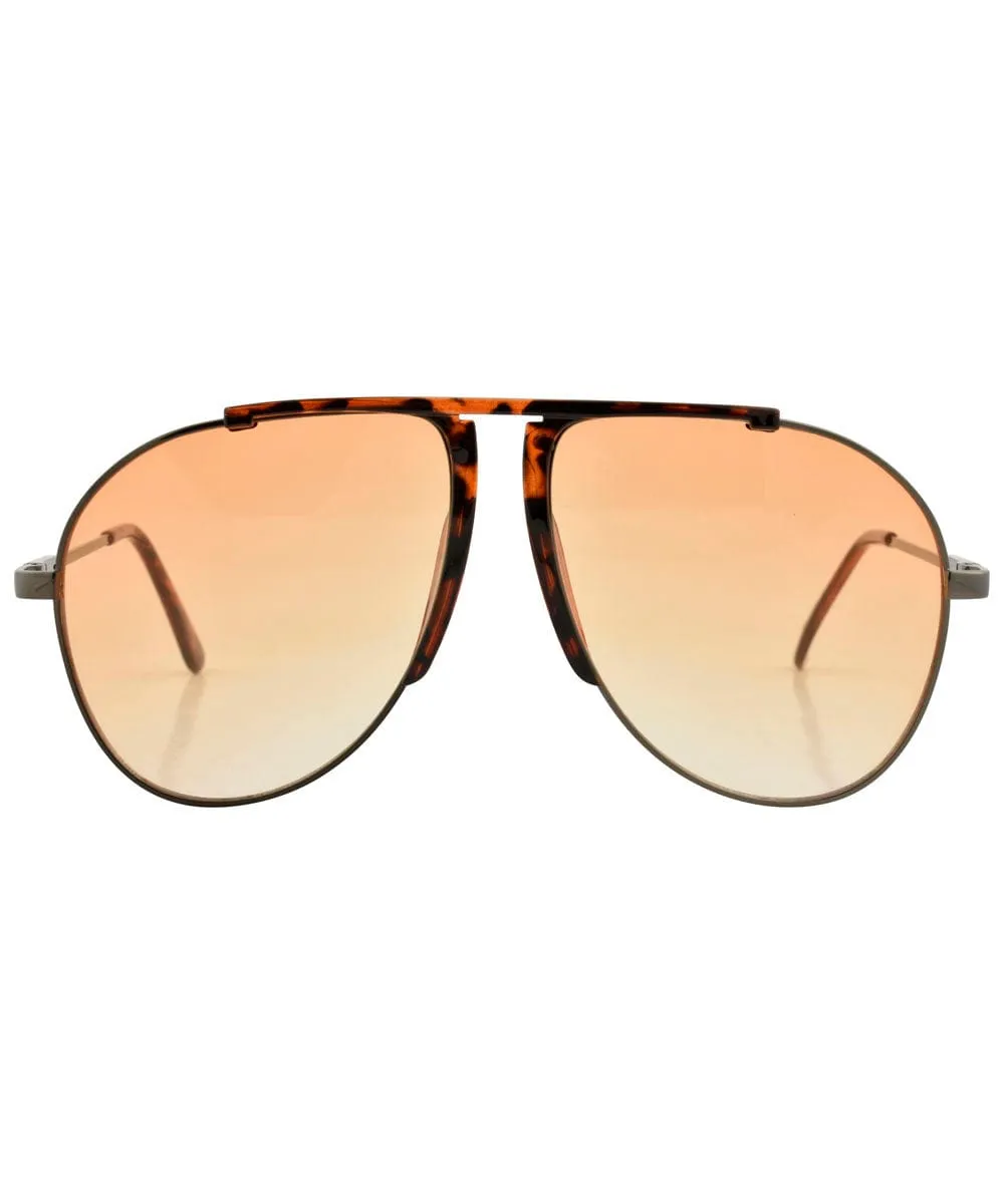 ROLLER Orange Aviator Sunglasses sold by Giant Vintage product image thumbnail 3