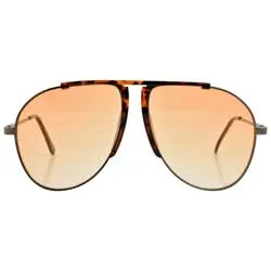 ROLLER Orange Aviator Sunglasses sold by Giant Vintage
