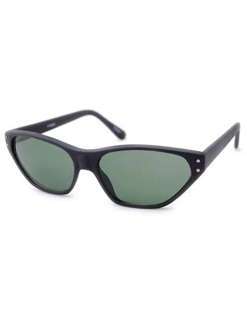 BERNADETTE Matte Black Cat-Eye Sunglasses sold by Giant Vintage product image thumbnail 2
