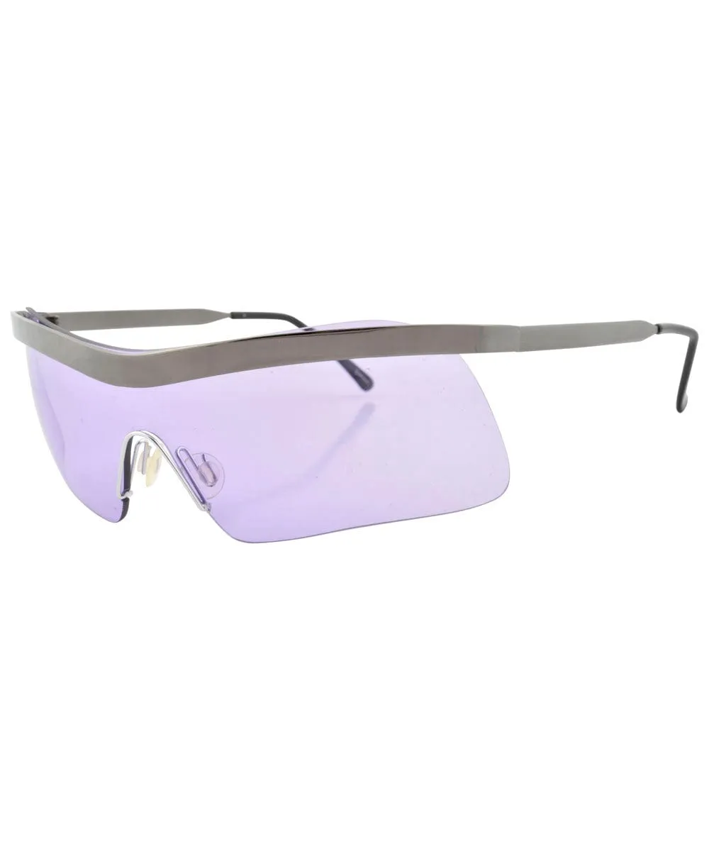 SHOWBOAT Purple Rimless Sunglasses sold by Giant Vintage product image thumbnail 2