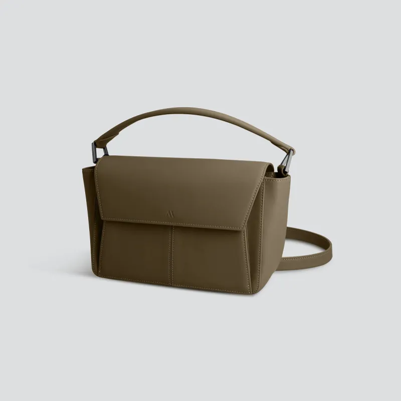 Ikon Shoulder Bag - dark khaki sold by Kaai nv