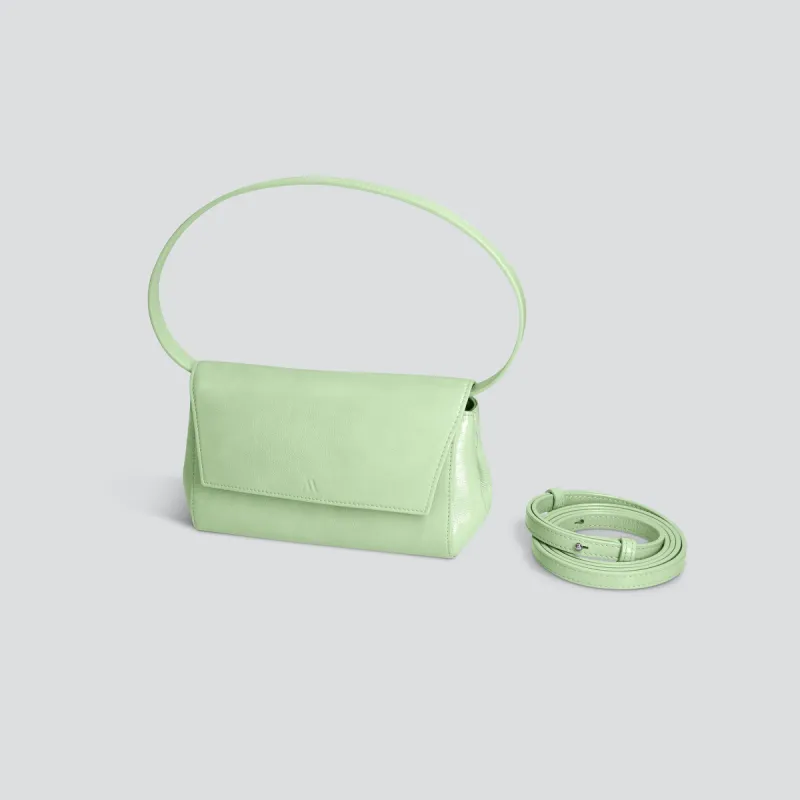 Ikon Clutch - naplack mint green sold by Kaai nv