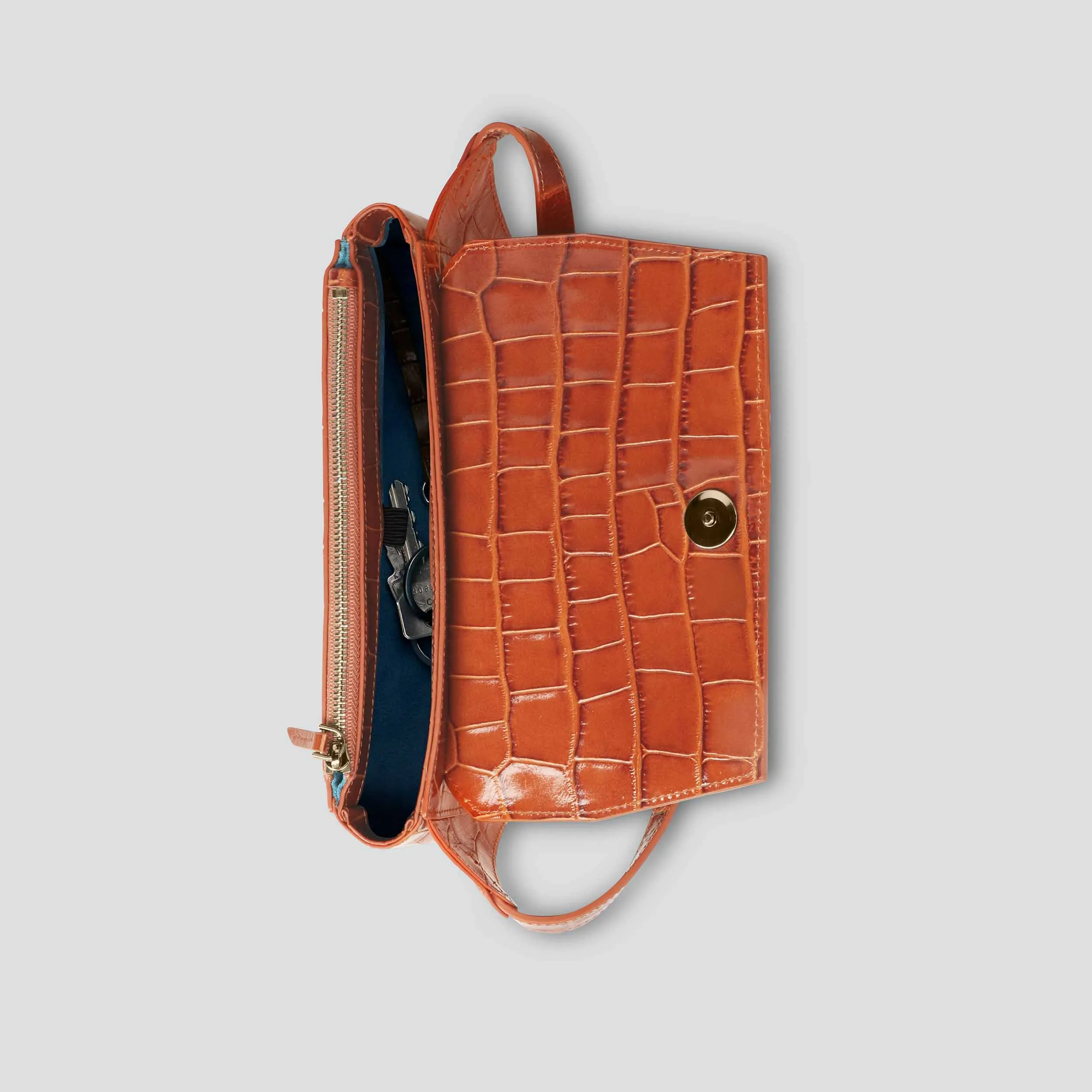 Ikon Belt Bag - croco maple brown sold by Kaai nv product image thumbnail 2