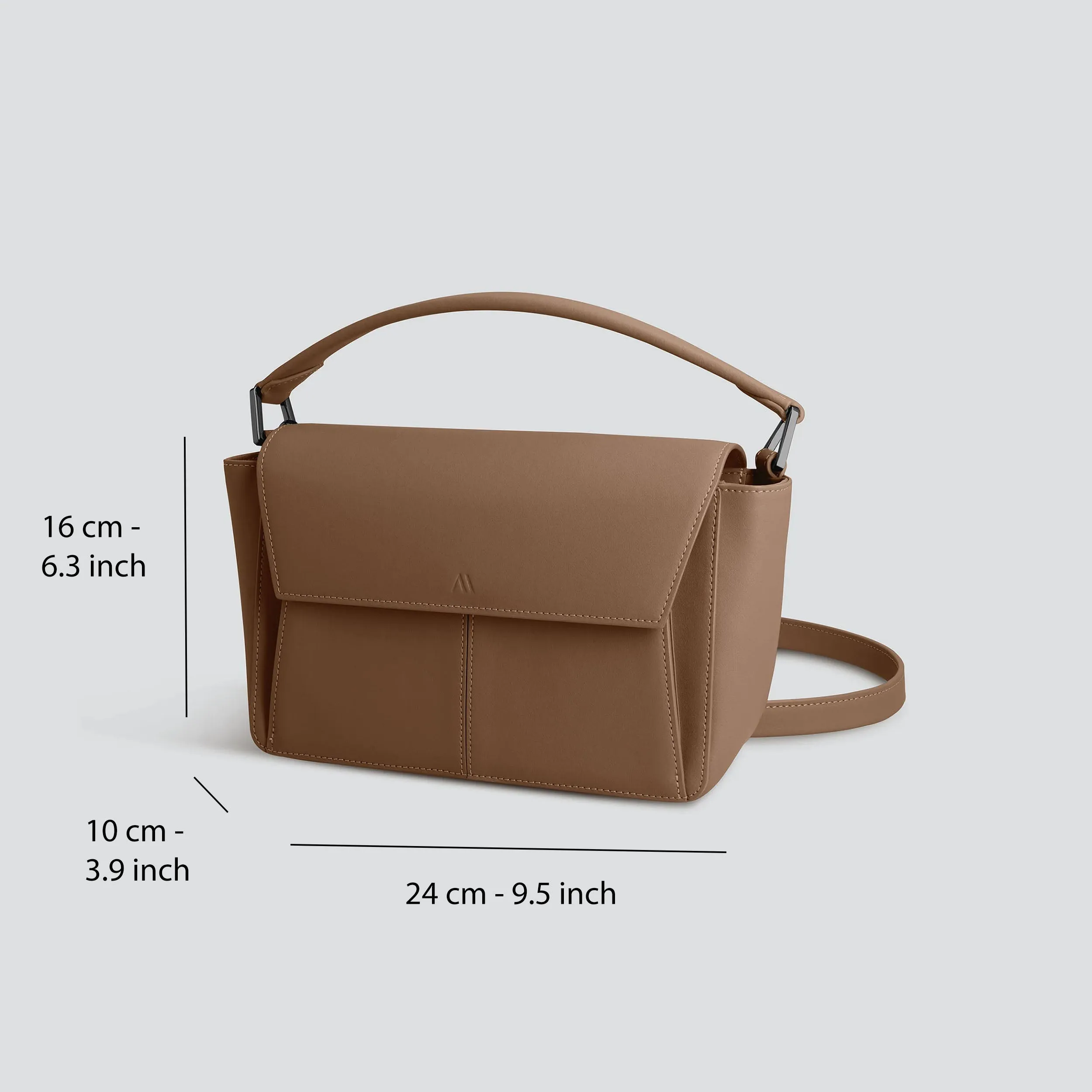 Ikon Shoulder Bag - warm taupe sold by Kaai nv product image thumbnail 4