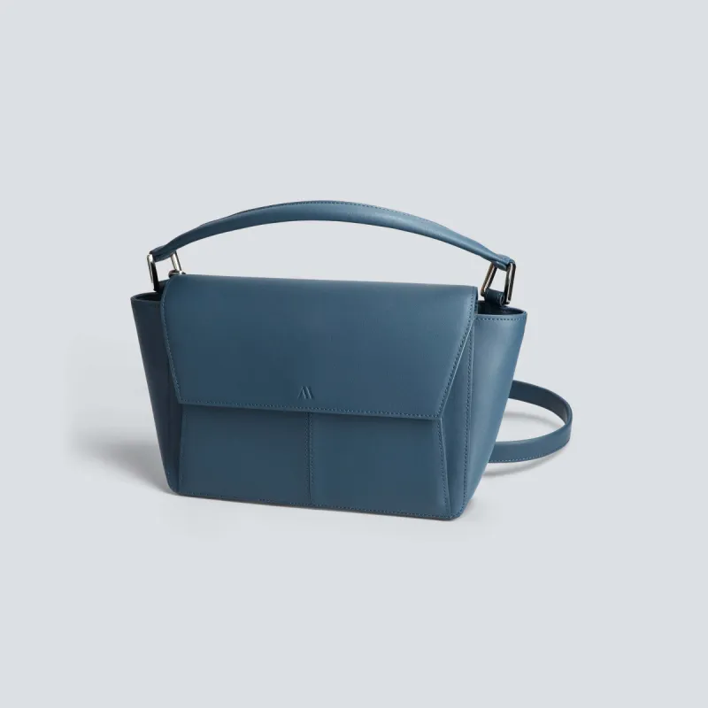Ikon Shoulder Bag - teal blue sold by Kaai nv