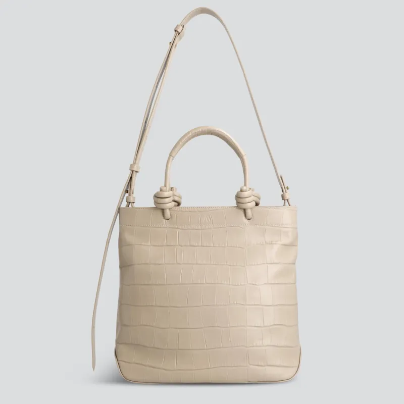 Mini Loop - soft croco clay taupe sold by Kaai nv