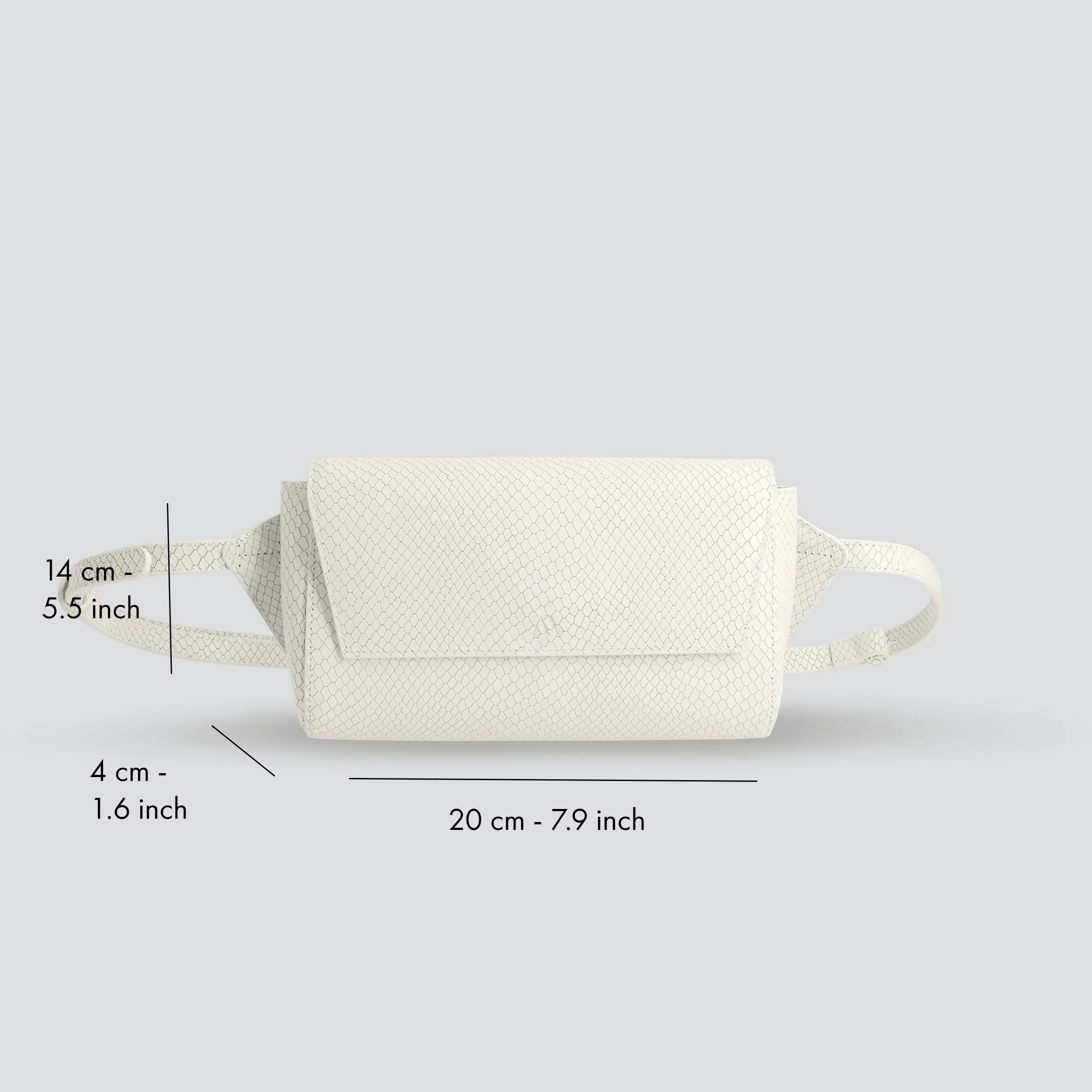 Ikon Belt Bag - lizard ice white sold by Kaai nv product image thumbnail 4