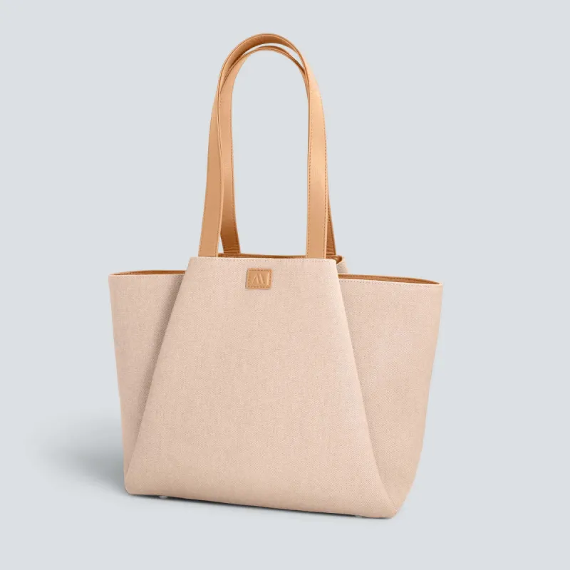 Midi Pyramid - eco canvas beige sold by Kaai nv