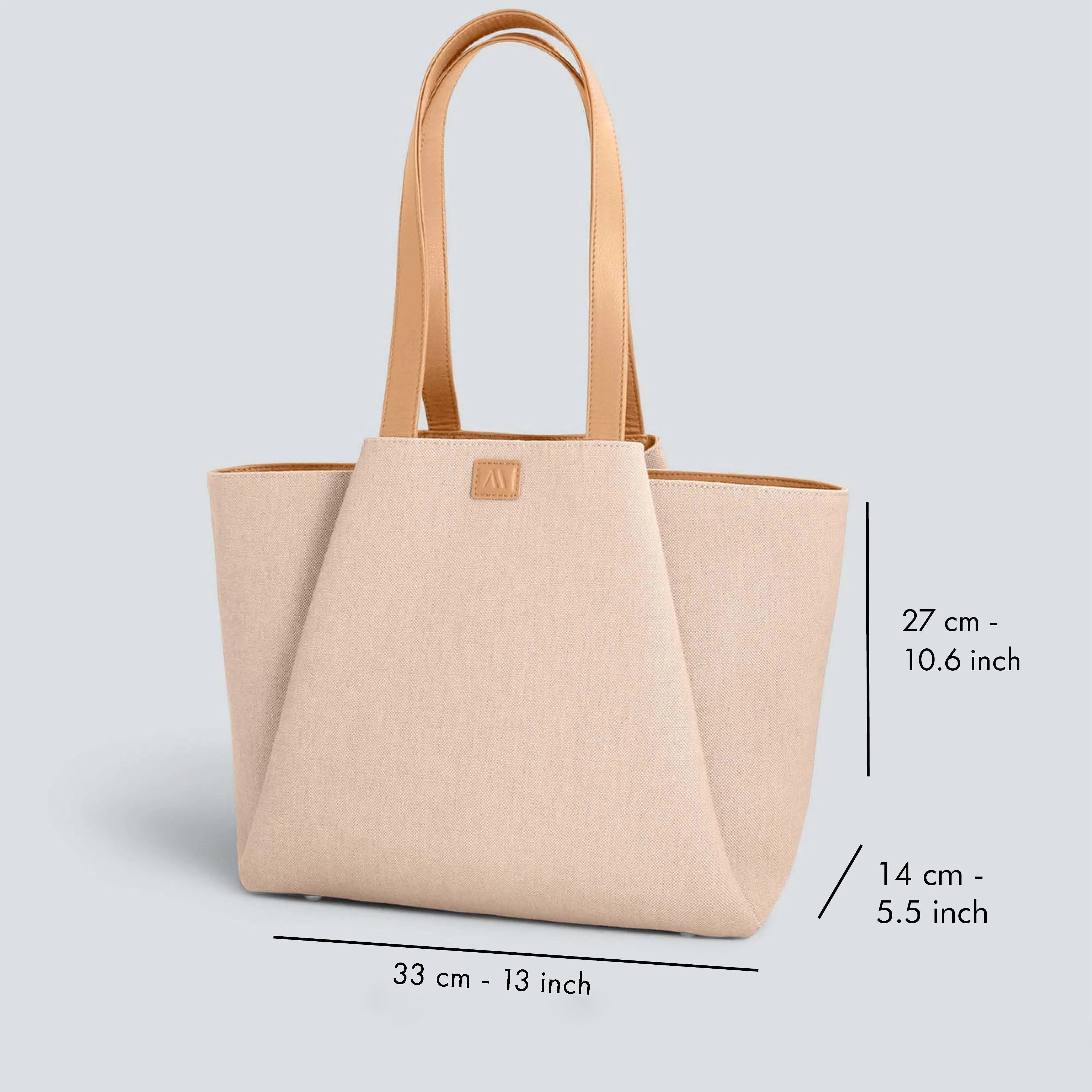 Midi Pyramid - eco canvas beige sold by Kaai nv product image thumbnail 5