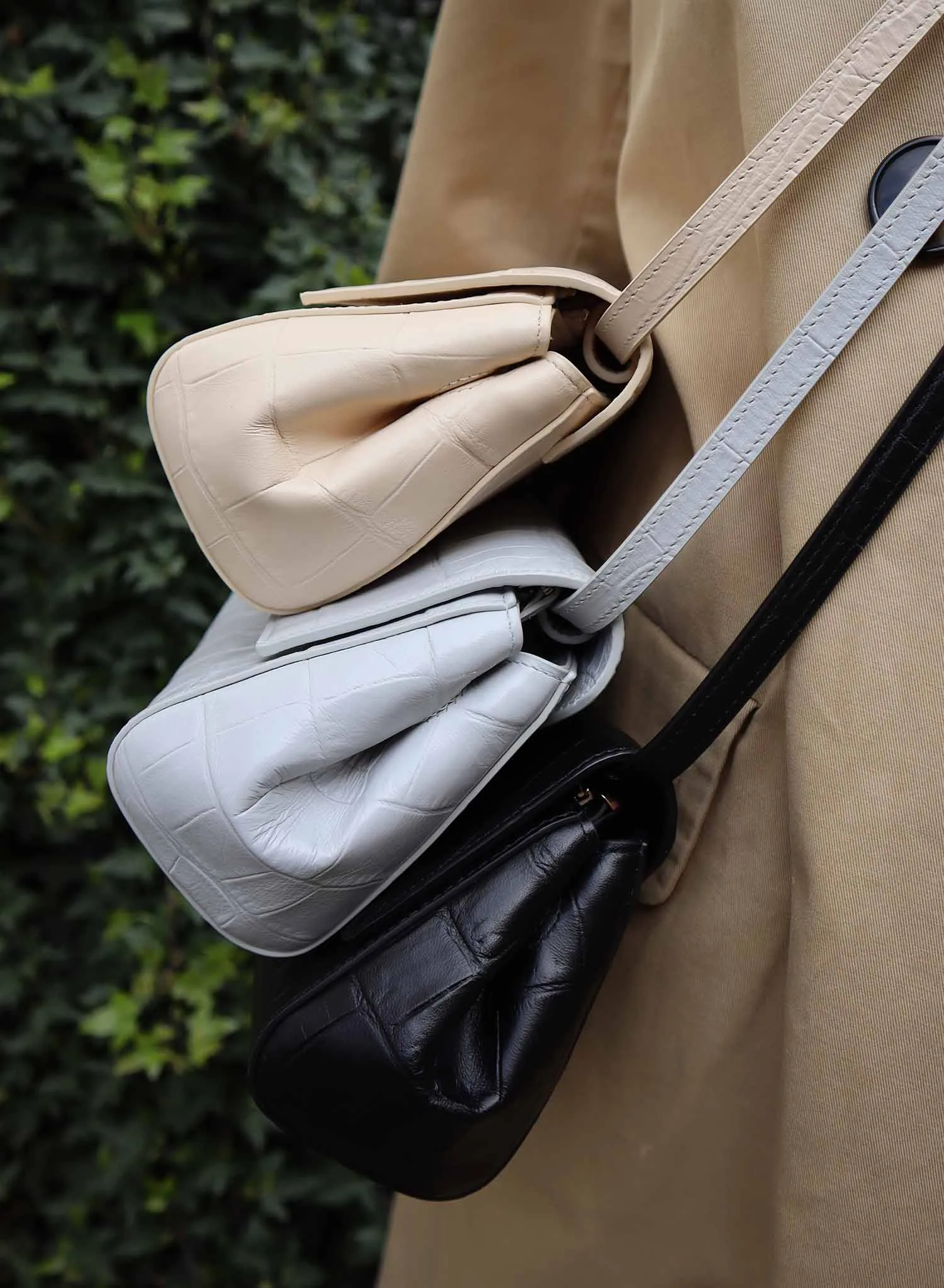 Ikon Clutch - soft croco light grey sold by Kaai nv product image thumbnail 3