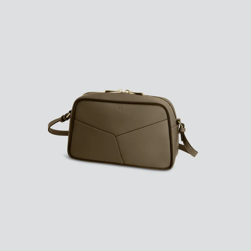 Mini Bowler - dark khaki sold by Kaai nv