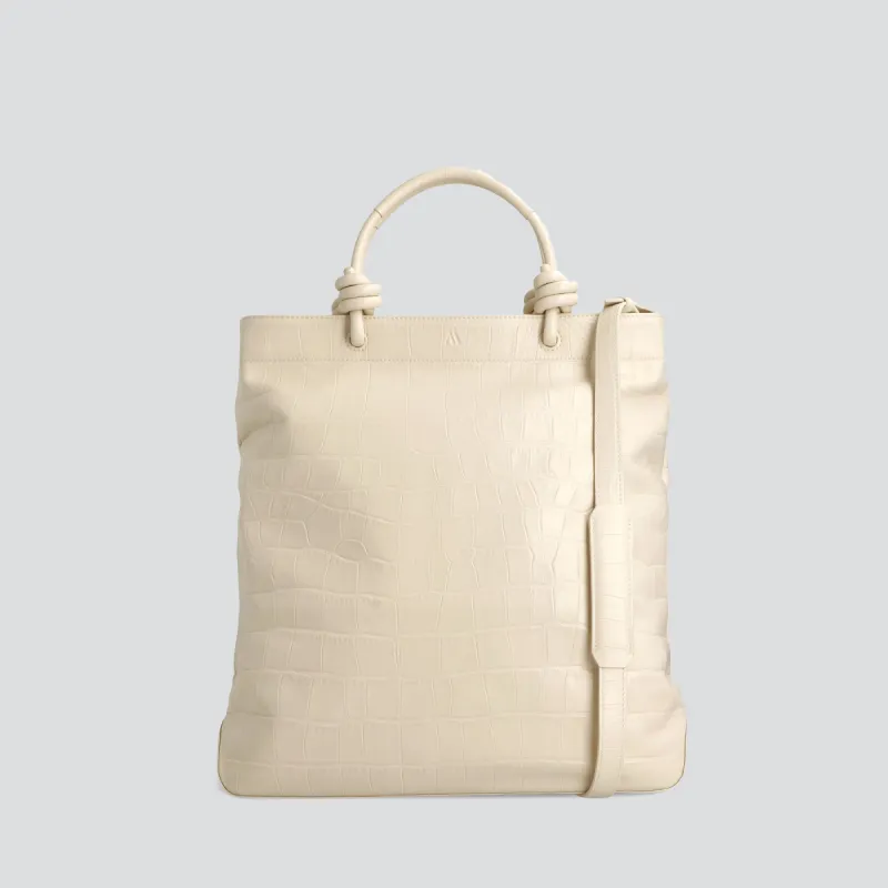 Loop - soft croco bleached sand sold by Kaai nv