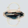 Loop - soft croco bleached sand sold by Kaai nv