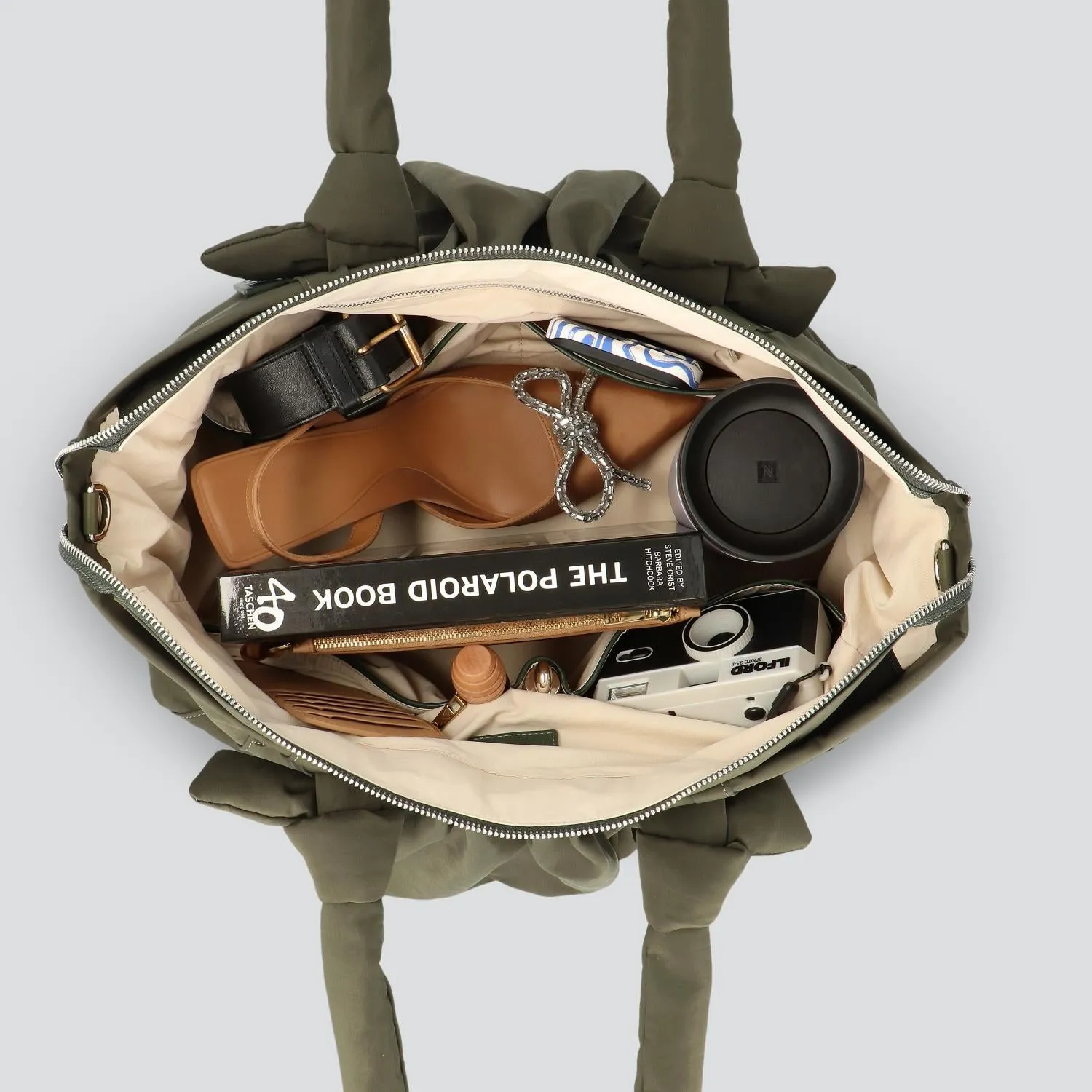 Weekend bag - khaki sold by Kaai nv product image thumbnail 3