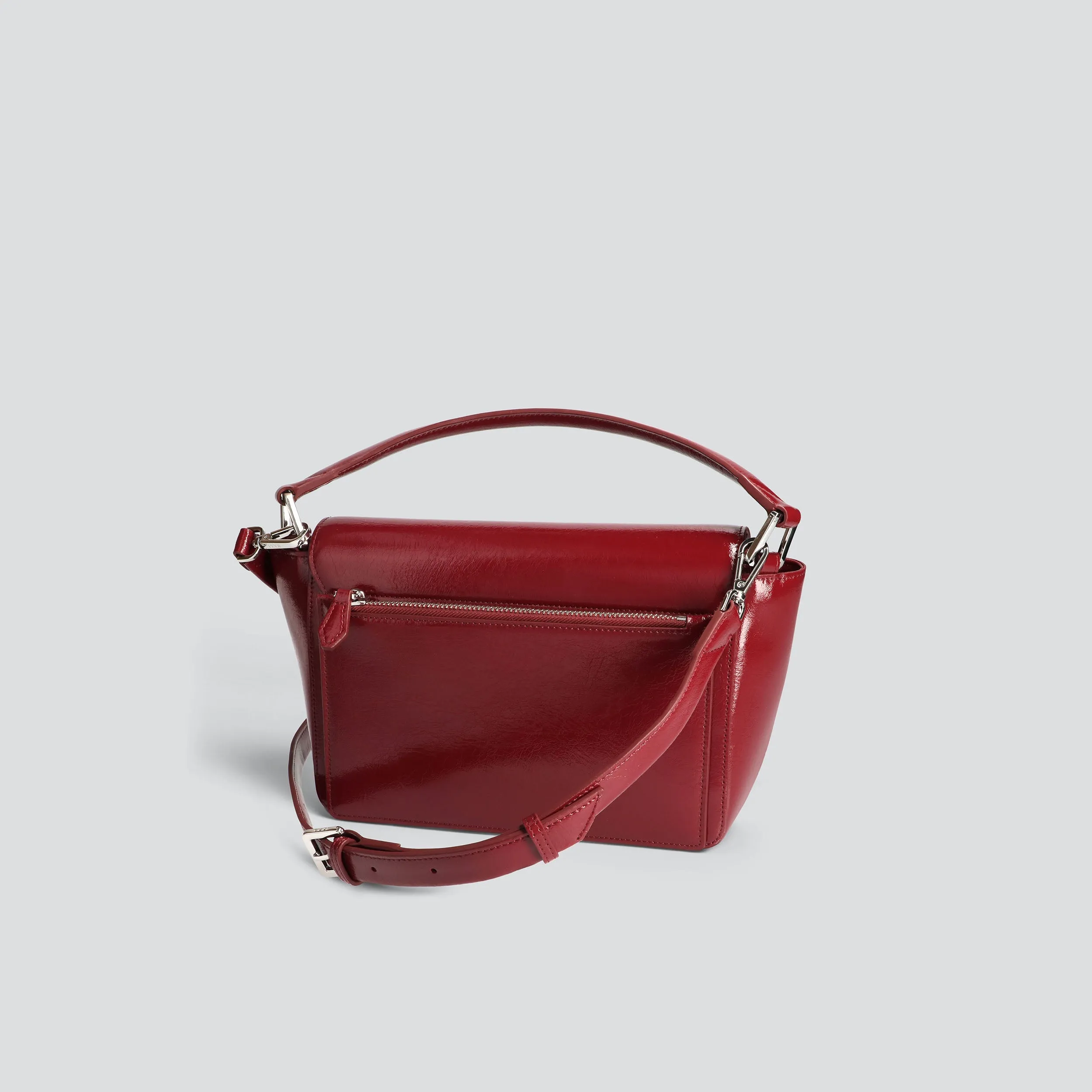 Ikon Shoulder Bag - naplack sangria red sold by Kaai nv product image thumbnail 2